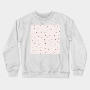 Scattered Triangle Pattern Crewneck Sweatshirt